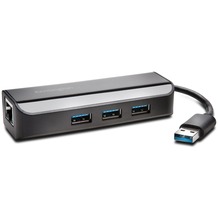 Kensington UA3000E USB 3.0 to Ethernet Adapter mit USB-Hub