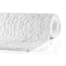 Kleine Wolke Badteppich Cotone Schneeweiss 50 cm x 50 cm WC-Vorleger ohne Ausschnitt