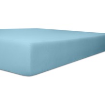 Kneer Spannbettlaken Fein-Jersey "Qualität 50" Farbe 36 blau Stretch-Betttuch 140-160 cm x 200 cm