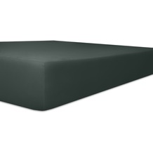 Kneer Spannbettlaken Fein-Jersey "Qualität 50" Farbe 82 schwarz Stretch-Betttuch 120-130 cm x 200 cm