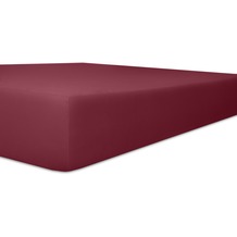 Kneer Single-Jersey "Qualität 60" Farbe 49 burgund Spannbetttuch 140/200 - 160/200 cm