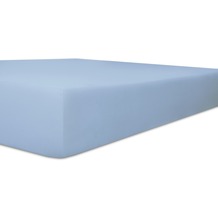 Kneer Spannbetttuch Easy-Stretch "Qualität 25" Farbe 38 eisblau 120-130 cm x 200-220 cm