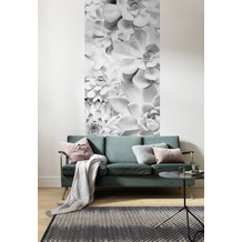 Komar Digitaldruck Fototapete auf Vlies"Shades Black and White Panel" 100 x 250 cm