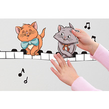 Komar Disney Deco-Sticker "Aristocats Kittens" 50 x 70 cm