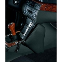 Kuda Lederkonsole BMW 3er / E46 ab 98 + Cabrio /Touring ab 06/2000 /Compact ab 6/01, Kunstleder schwarz