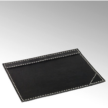Lambert Brendan Schreibtischauflage rechteckig schwarz/wei gestickt L 45 cm, B 35 cm