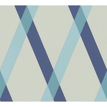 Lars Contzen Vliestapete Artist Edition No. 1 Tapete Cornish Castle blau grau 10,05 m x 0,53 m