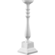 Le Coq Porcelaine 1-flammiger Kandelaber Kerzenleuchter 48,5 cm Stylos Mattweiß