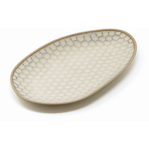 Le Coq Porcelaine Platte oval 22,5x13 cm Kypseli Beige