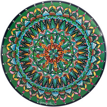 Le Coq Porcelaine Platzteller Mandala-Design 34 cm Polychromos Grün