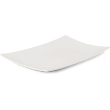 Le Coq Porcelaine Rechteckige Platte 20,5x12,5 cm Cassiopea Elfenbein