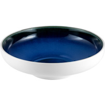 Le Coq Porcelaine Runde Schssel 25,5 cm Abyssos Mattwei Blau