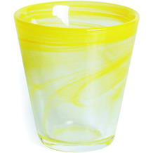 Le Coq Porcelaine Trinkglas aus Alabasterglas 23 cl Zephirus Gelb