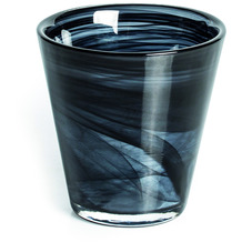 Le Coq Porcelaine Trinkglas aus Alabasterglas 23 cl Zephirus Schwarz