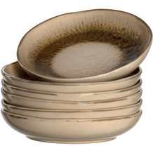 Leonardo Matera Keramikteller tief 6er-Set 20,7 cm beige