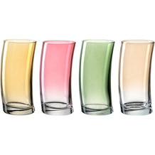 Leonardo Trinkglas SWING 4er-Set 450 ml warme Farben