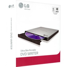 LG DVD±R/M-DISC Recorder 8x/6x, extern USB, Ultra Portable Slim, Silber, Retail