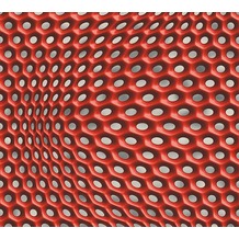 Livingwalls futuristische 3D Tapete Harmony in Motion by Mac Stopa grau metallic rot 327075 10,05 m x 0,53 m