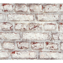 Livingwalls selbstklebendes Panel Pop.up Panel 3D weiß rostrot 368481 2,50 m x 0,52 m