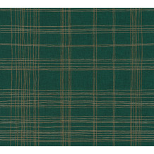 Livingwalls Vliestapete Metropolitan Stories karierte Tapete Ava New York grün metallic 379193 10,05 m x 0,53 m