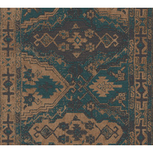 Livingwalls Vliestapete Metropolitan Stories orientalische Tapete Said Marrakesch blau grün schwarz 378682 10,05 m x 0,53 m