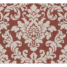 Livingwalls Vliestapete Trendwall Tapete mit Ornamenten barock beige metallic rot 372705 10,05 m x 0,53 m