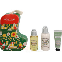 L'Occitane Almond Christmas Set Shower Oil 35 ml / Body Milk 50 ml / Hand Cream 10 ml 95 ml