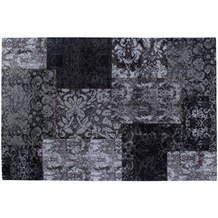 Luxor Living Vintage-Teppich Barock schwarz/weiß 80cm x 150cm