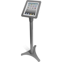 Maclocks Höhenverstellbarer Standfuß mit Sicherung für iPad 2/3/4, silber