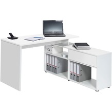 MAJA Möbel Schreib- und Computertisch OFFICE EINZELMODELLE Icy-weiß 137 x 74,2 x 130 cm