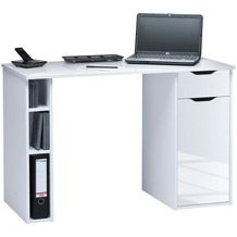 MAJA Möbel Schreib- und Computertisch OFFICE EINZELMODELLE weiß Hochglanz - Icy-weiß 115 x 75 x 50 cm
