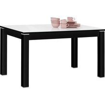 MAJA Möbel SHINO Esstisch schwarz matt - Weißglas