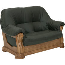 Max Winzer Arkansas Sofa 2-Sitzer Leder dunkelgrün