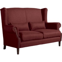 Max Winzer Flora Sofa 2-Sitzer Flachgewebe rot