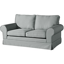 Max Winzer Hillary Sofa 2-Sitzer inkl. Zierkissen Flachgewebe (Leinenoptik) grau