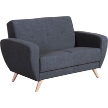 Max Winzer Jerry Sofa 2-Sitzer Flachgewebe blau