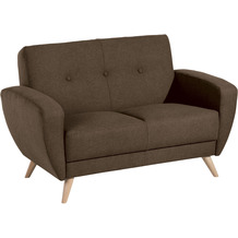 Max Winzer Jerry Sofa 2-Sitzer Samtvelours (mit Clean-Abo Ausrüstung) braun