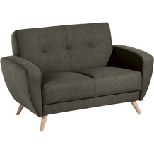 Max Winzer Jerry Sofa 2-Sitzer Samtvelours (mit Clean-Abo Ausrüstung) graphit