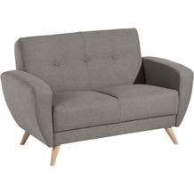 Max Winzer Jerry Sofa 2-Sitzer Samtvelours (mit Clean-Abo Ausrüstung) grau