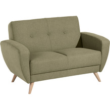 Max Winzer Jerry Sofa 2-Sitzer Samtvelours (mit Clean-Abo Ausrüstung) oliv