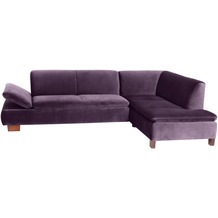Max Winzer Sofa 2,5-Sitzer links mit Ecksofa rechts Terrence Samtvelours purple 270 x 190 x 76