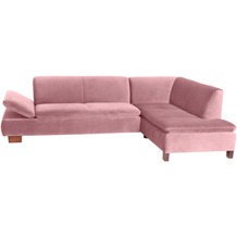 Max Winzer Sofa 2,5-Sitzer links mit Ecksofa rechts Terrence Samtvelours rosé 270 x 190 x 76