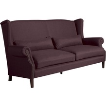 Max Winzer Flora Sofa 3-Sitzer (2-geteilt) Flachgewebe burgund