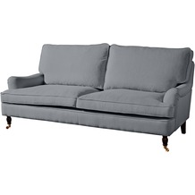 Max Winzer Passion Sofa 3-Sitzer (2-geteilt) Flachgewebe (Leinenoptik) grau