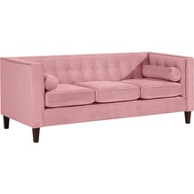 Max Winzer Jeronimo Sofa 3-Sitzer Samtvelours rosé