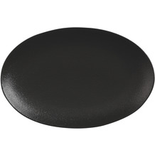 Maxwell & Williams CAVIAR BLACK Platte oval, 25 x 16 cm, Premium-Keramik