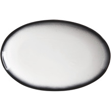 Maxwell & Williams CAVIAR GRANITE Platte oval, 25 x 16 cm, Premium-Keramik