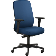 Mayer Sitzmöbel Drehstuhl 2229 Stoff Blau, ohne Kopfstütze, mit Armlehnen