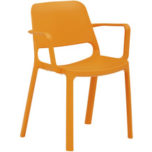 Mayer Sitzmöbel Stapelstuhl myNUKE mit Armlehnen orange