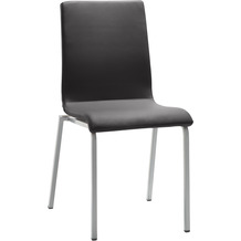 Mayer Sitzmöbel Stuhl 2120 Mikrofaser-Stoff Graphit, Gestell Silber